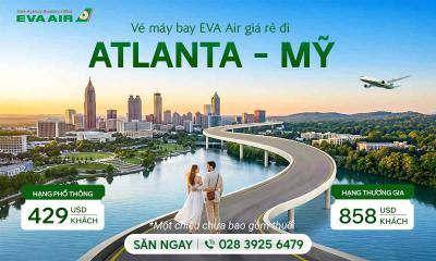 Vé máy bay EVA Air đi Atlanta giá rẻ
