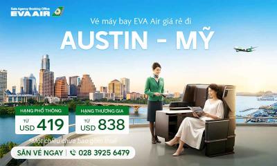 Vé máy bay EVA Air đi Austin giá rẻ