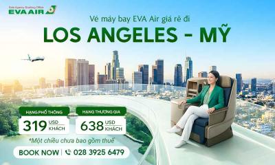 Vé máy bay EVA Air đi Los Angeles giá rẻ