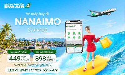 Vé máy bay EVA Air đi Nanaimo
