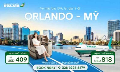 Vé máy bay EVA Air đi Orlando giá rẻ