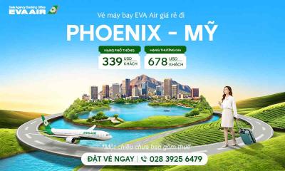 Vé máy bay EVA Air đi Phoenix giá rẻ