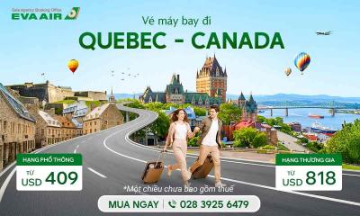 Vé máy bay EVA Air đi Quebec