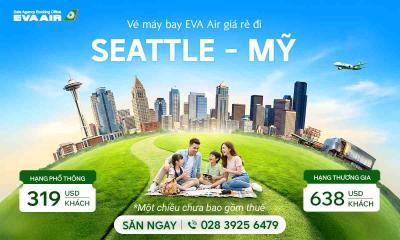 Vé máy bay EVA Air đi Seattle giá rẻ