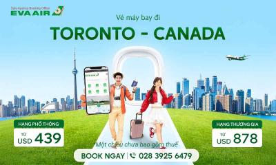 Vé máy bay EVA Air đi Toronto