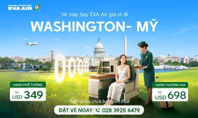 Vé máy bay EVA Air đi Washington giá rẻ