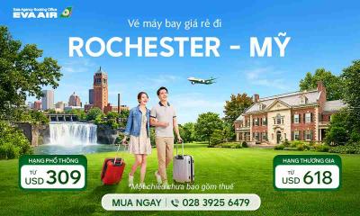 Vé máy bay đi Rochester EVA Air
