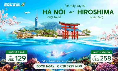 Khám phá “biểu tượng hòa bình” cùng vé máy bay Hà Nội đi Hiroshima