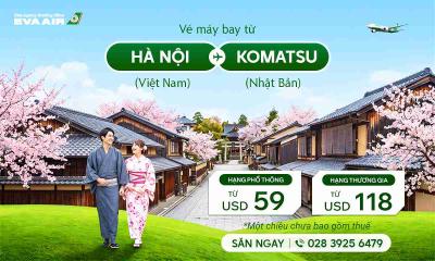 Ghé thăm “quê hương của vàng lá” cùng vé máy bay Hà Nội đi Komatsu