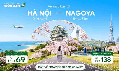Vé máy bay Hà Nội đi Nagoya giá ưu đãi