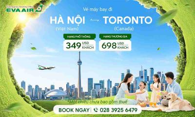 Vé máy bay từ Hà Nội đi Toronto