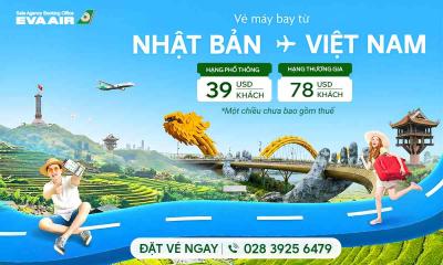 Vé máy bay từ Nhật Bản về Việt Nam