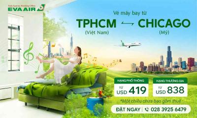 Vé máy bay từ TPHCM đi Chicago