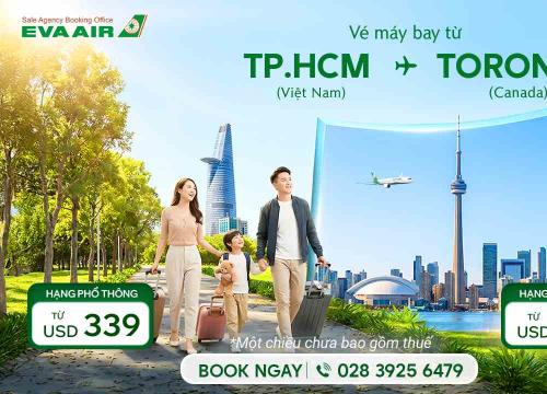 Vé máy bay từ TPHCM đi Toronto