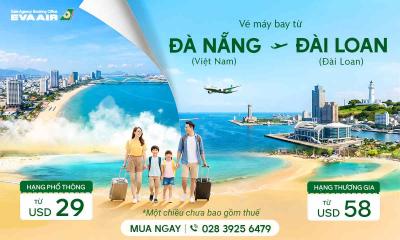 Vé máy bay Đà Nẵng đi Đài Loan giá rẻ tại Eva Air-vn