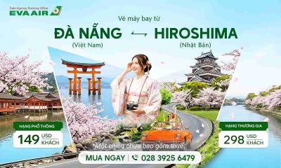 Siêu ưu đãi vé máy bay Đà nẵng đi Hiroshima