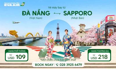 Siêu khuyến mãi vé máy bay Đà Nẵng đi Sapporo