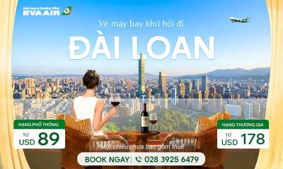 Vé máy bay đi Đài Loan khứ hồi giá rẻ