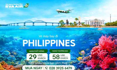 Vé máy bay đi Philippines EVA Air ƯU ĐÃI