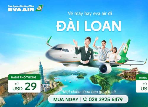 Vé máy bay EVA Air đi Đài Loan