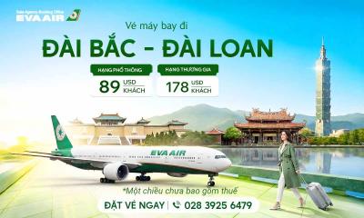Vé máy bay EVA Air giá rẻ đi Đài Bắc – Đài Loan