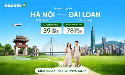 Vé máy bay giá rẻ đi Đài Loan từ Hà Nội