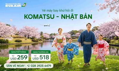Vé máy bay khứ hồi đi Komatsu – Khuyến mãi cực sốc