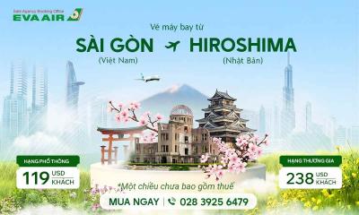 Vé máy bay Sài Gòn đi Hiroshima