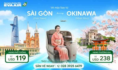 Khuyến mãi hấp dẫn vé máy bay Sài Gòn đi Okinawa