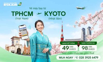Khuyến mãi vé máy bay TP.HCM đi Kyoto