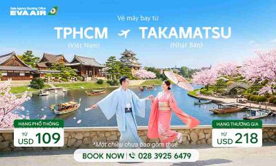 Khuyến mãi Vé máy bay TP.HCM đi Takamatsu