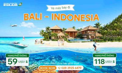 Vé máy bay đi Bali EVA Air