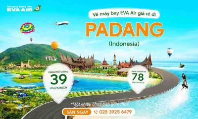 Vé máy bay EVA Air đi Padang giá rẻ