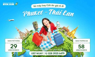 Vé máy bay EVA Air đi Phuket giá rẻ
