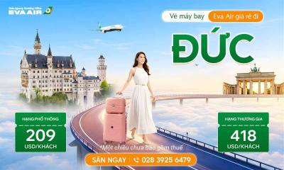 Vé máy bay EVA Air giá rẻ đi Đức
