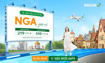 Vé máy bay EVA Air giá rẻ đi Nga