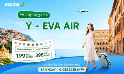 Vé máy bay EVA Air giá rẻ đi Ý