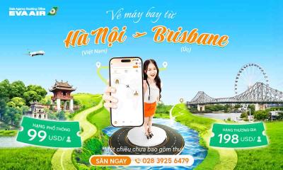 Vé máy bay từ Hà Nội đi Brisbane