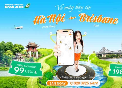 Vé máy bay từ Hà Nội đi Brisbane