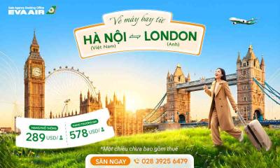 Vé máy bay từ Hà Nội đi London