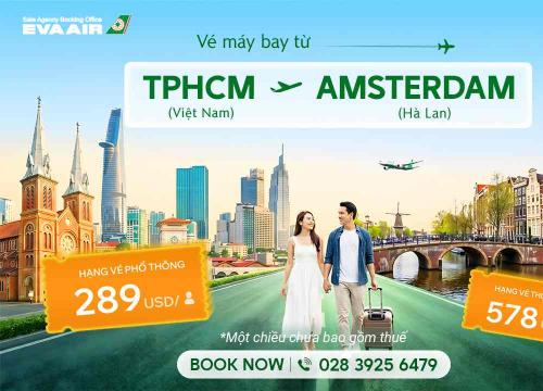 Vé máy bay từ TPHCM đi Amsterdam