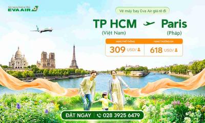 Vé máy bay từ TPHCM đi Paris