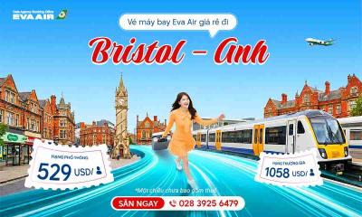 Vé máy bay EVA Air giá rẻ đi Bristol – Anh