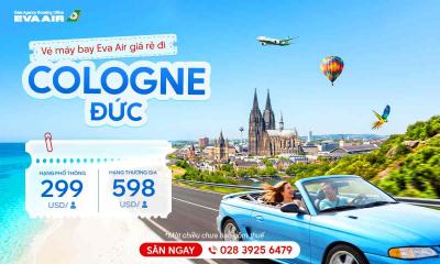 Vé máy bay EVA Air giá rẻ đi Cologne - Đức