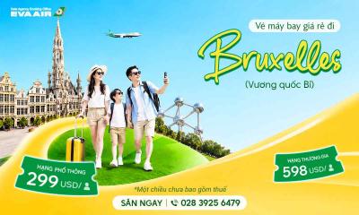 Vé máy bay giá rẻ đi Bruxelles hãng EVA Air
