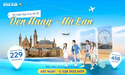 Vé máy bay giá rẻ đi Den Haag hãng EVA Air