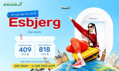 Vé máy bay giá rẻ đi Esbjerg hãng EVA Air