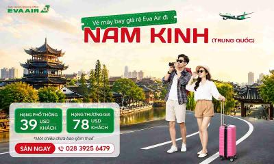 Vé máy bay giá rẻ đi Nam Kinh hãng EVA Air