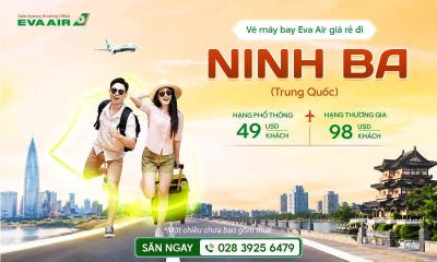 Vé máy bay giá rẻ đi Ninh Ba hãng EVA Air