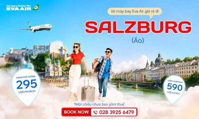 Vé máy bay giá rẻ đi Salzburg hãng EVA Air